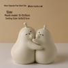 Cute Ceramic Pear Hugging Bookend - Charming Home Decor & Perfect Valentine's or Birthday Gift