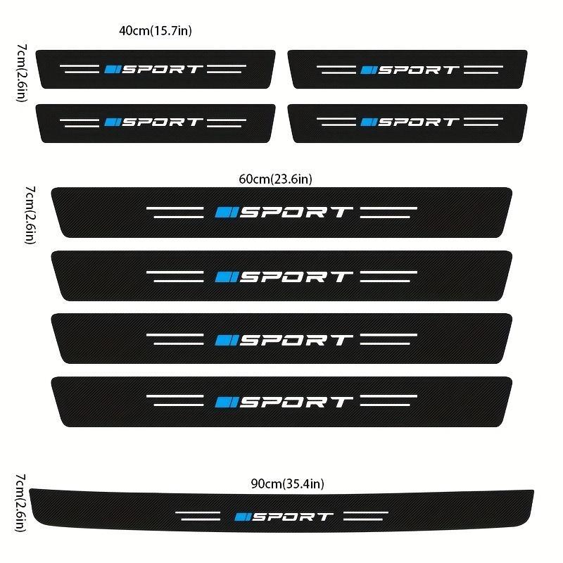 9 BUC Scaune de Ușă Auto Protecții Stickere Folie Anti zgârieturi Protecție Fibră de Carbon Capac Pedală zgâriată Accesorii Auto