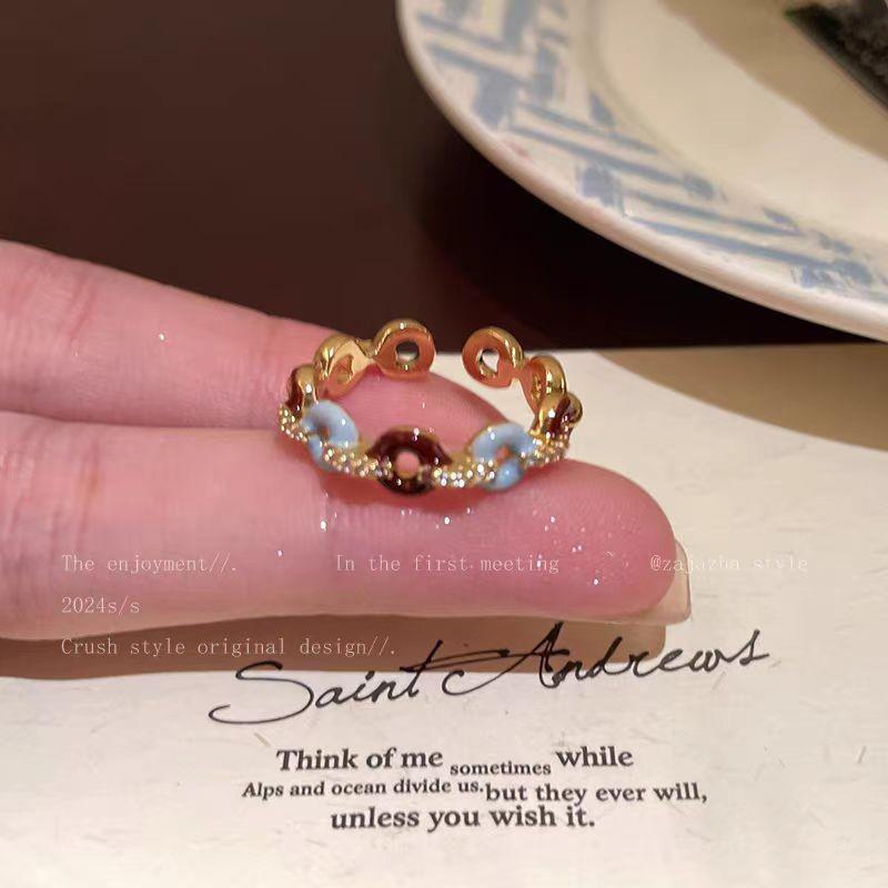 2025 Luxury Blue Butterfly Open Ring: High-End Design for Women