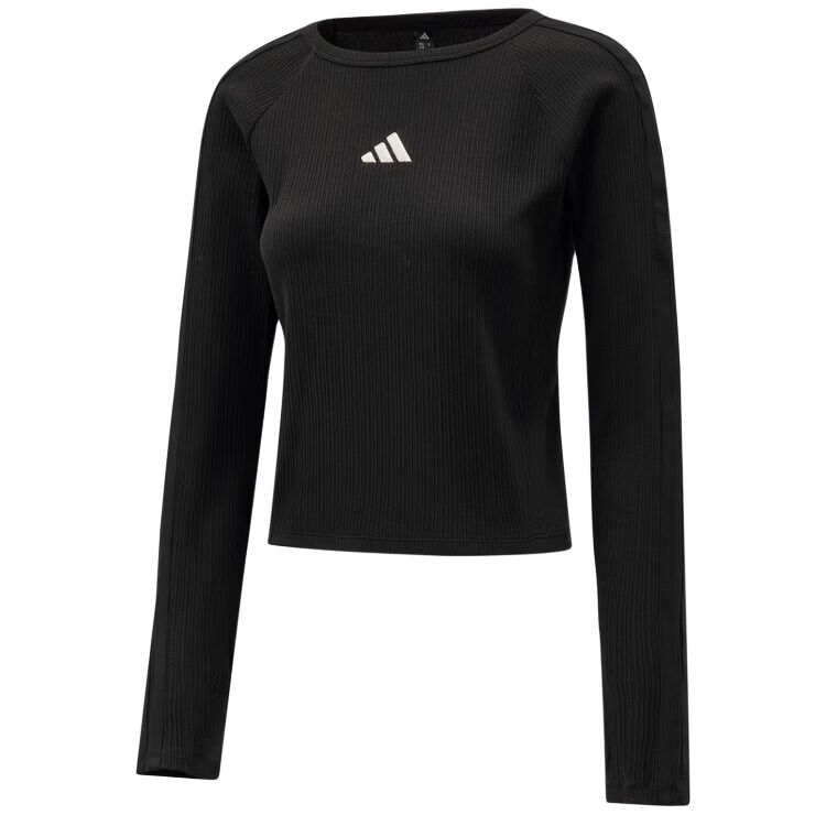 Adidas Solid Color Casual Long Sleeve T-Shirt Women tops KZ1254 S