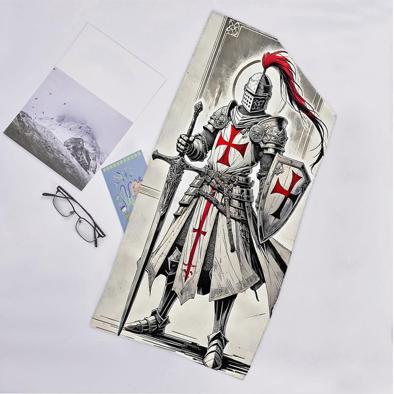 Cross Templars Knight Fashion Beach Towel: Ideal for Summer Adventures Soft, Absorbent and Quick Drying Suitable for Swimming and Bathing