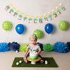 Golf 12 Monthly Photo Banner - Hole In One Milestone Banner, Newborn to 12 Months, Yellow