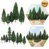 11pcs Christmas Decorations for Christmas Tree Decorations - Ideal for Sand Table, Train, Railroad, and Landscape Diorama Scenes