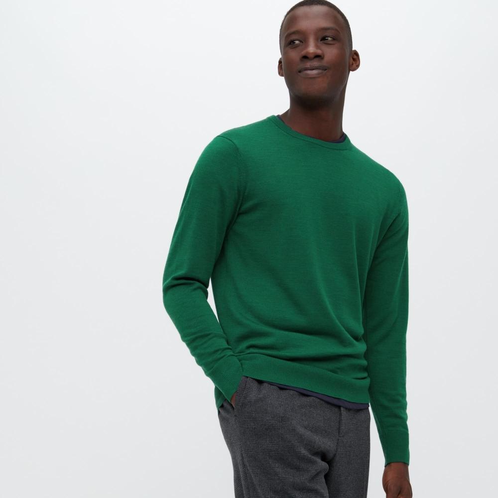 Uniqlo Japan Extra Fine Merino Crew Neck Sweater  Long Sleeve 