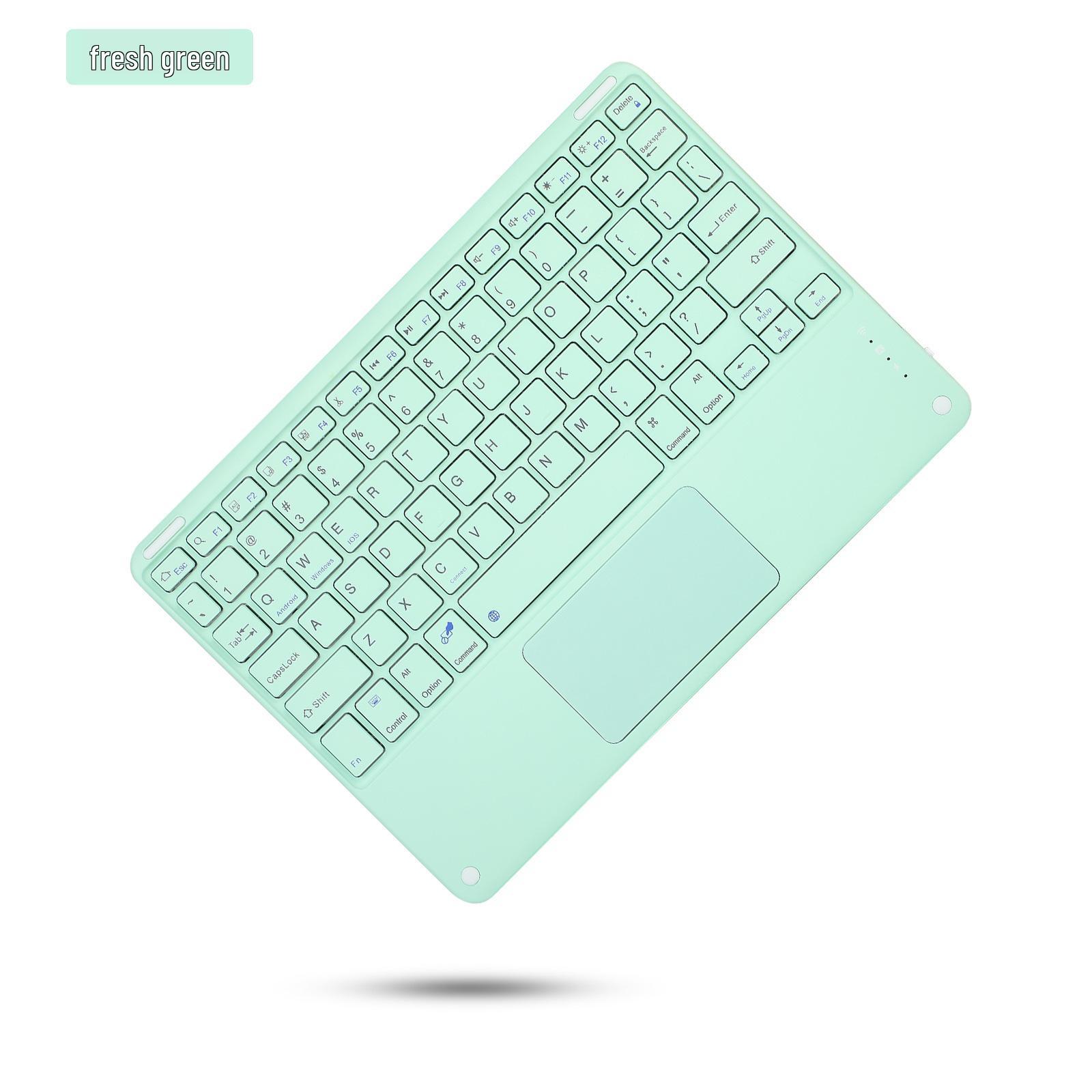 

Retro Multi-color Bluetooth Touch Keyboard, 10.2 for Apple, Android & Microsoft Systems English