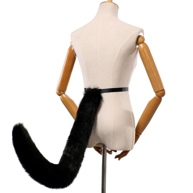 Foxes Tail Cats Tail Furs Plush Foxes Tail Cosplays Carnivals Party Christmas Animes Accessorise Halloween Costumes