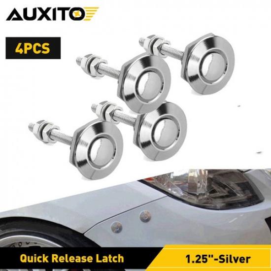 Auto Car Quick Bumper Latch Bumper Release Hood Fastener Push Button P 4X