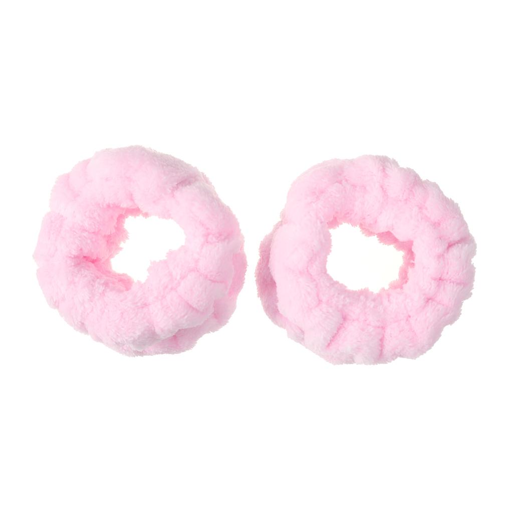 Wash Face Headbands Coral Fleece Pearl Hair Bands Cuff Waterproof Bands Absorbent Wristbands Head Band Hair Parts Set