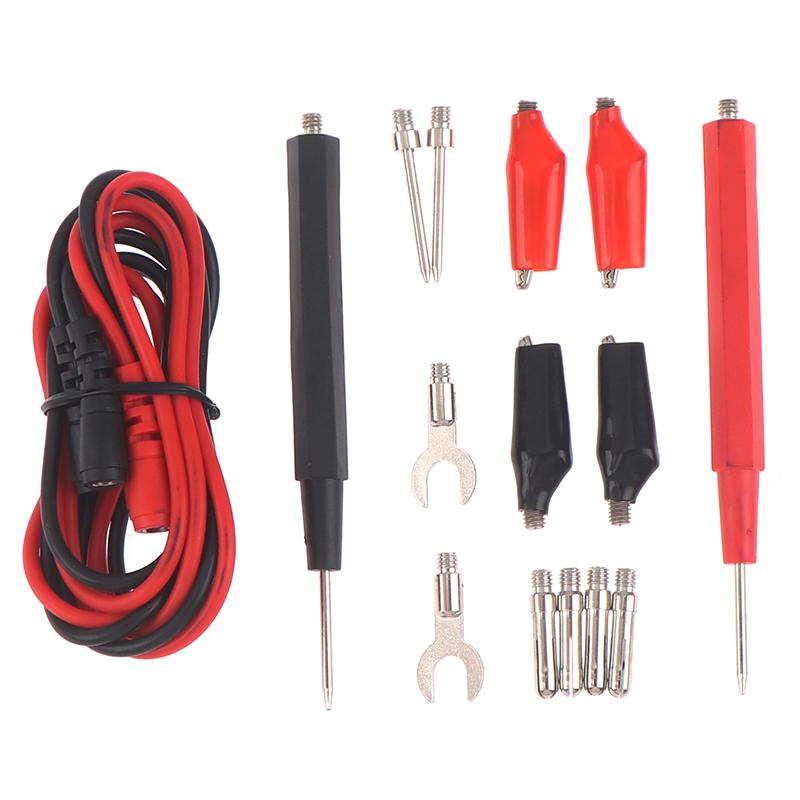 16 In 1 Digital Multimeter Test Leads Probes Volt Meter Cable Clip Alligator