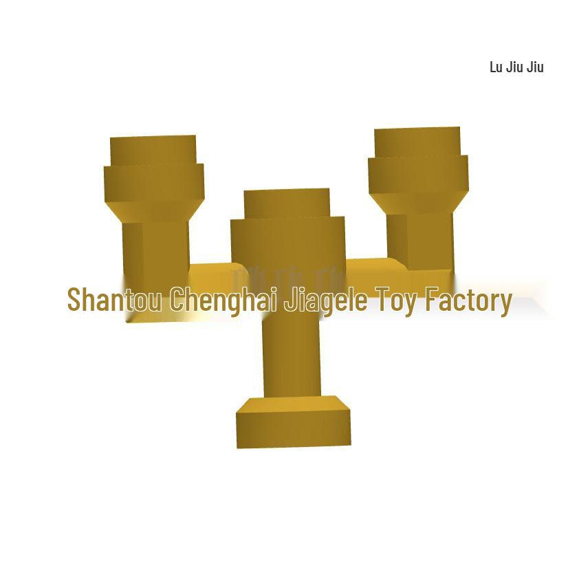 50G Min Order: Cross-Border Compatible 73117 Triple-Head Candlestick Building Block Accessories
