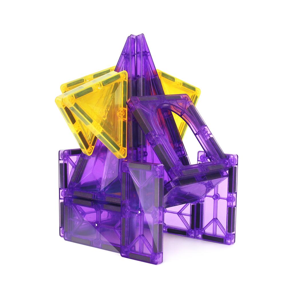22Pcs Large Color Window Magnetic Block Building Toys For Parent Child Interactive Diy Castle Assembly