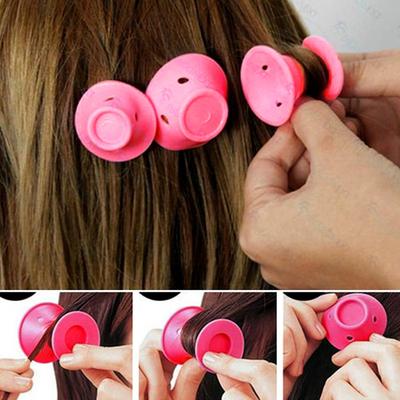 40PCS DIY Silicone Hair Curlers Set Kit  Soft Rollers Hair Care No Heat