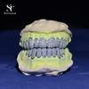 Europa & Amerika Bestselgende Hip-Hop Honeycomb Grillz med Moissanittinnlegg