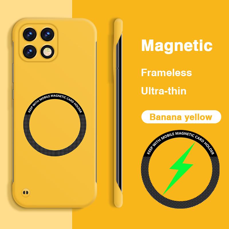 Luxury Magnetic Phone Case for Honor X30i X30 X9 5G Hard PC Thin Original Wireless Charging Frameless Lens Protection Back Cover