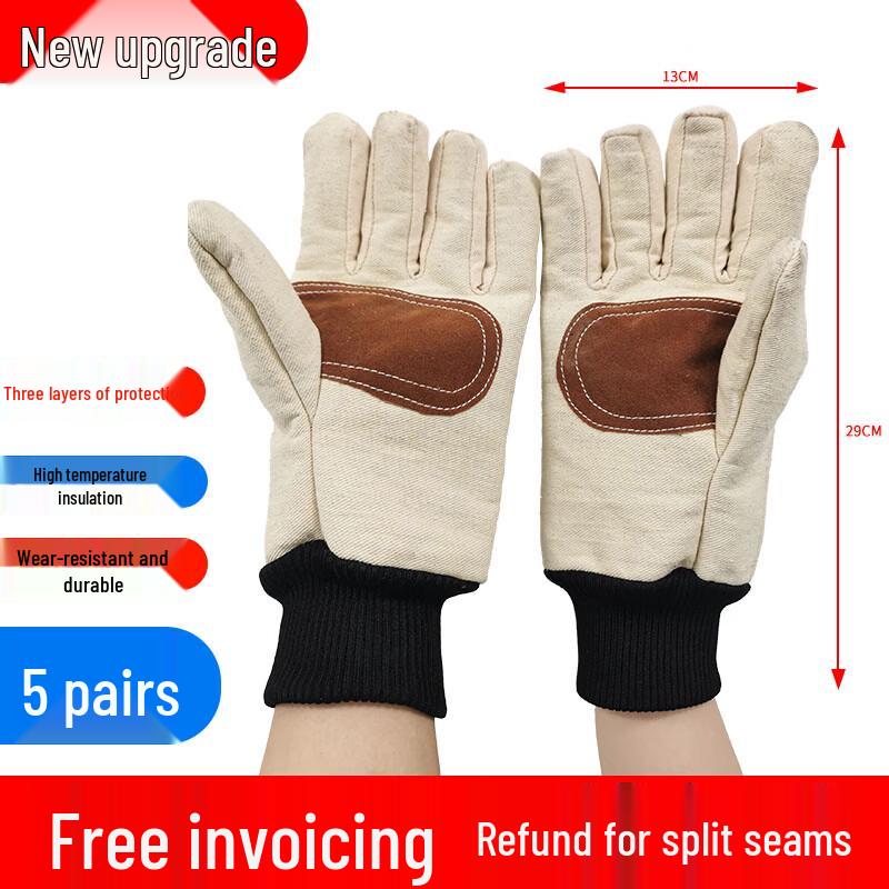Yuzhuxun Three-Layer Canvas Work Gloves