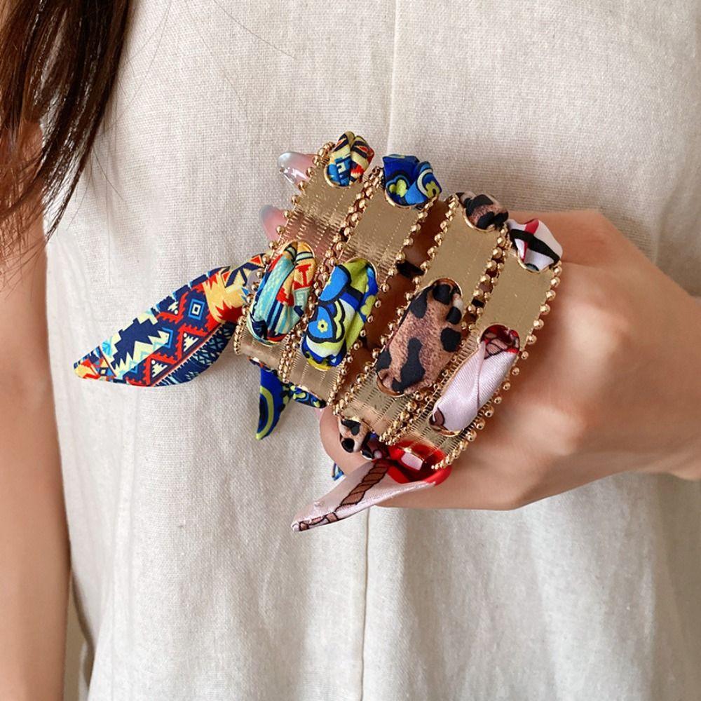 Exaggerated Ethnic Style Wristband Europe American Style Bohemian Scarf Bangle  Decoration