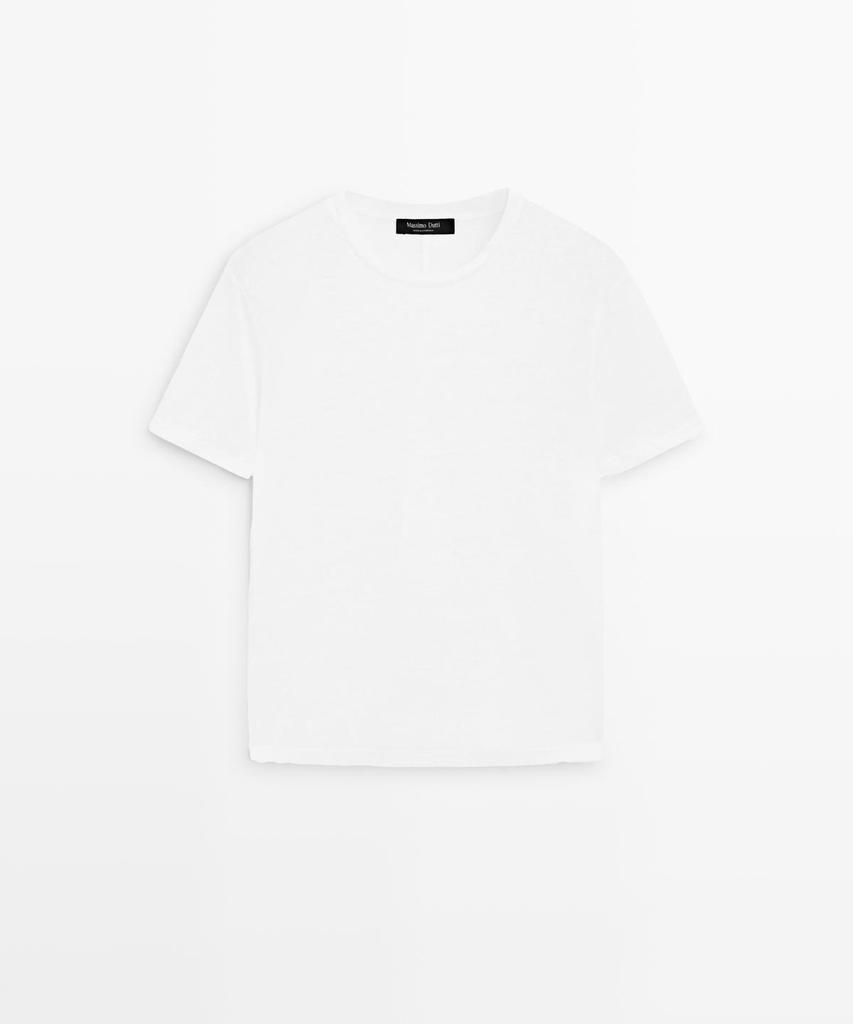 Masimodutti Linen Short Sleeve T-Shirt
