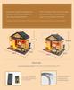 Diy Dollhouse Sushi Restaurant Wooden Doll House Kit Making And Assembling Room Models Toys For Kid Birthday Gifts Smart puzzle