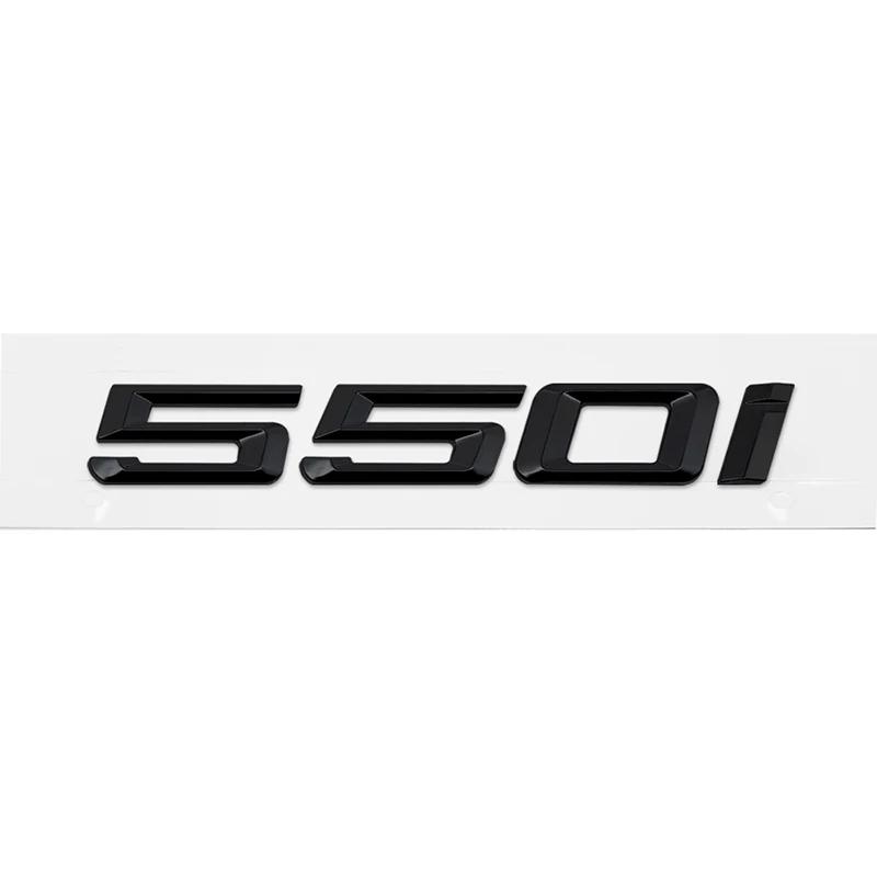 ABS Car Rear Trunk Letters Logo Badge Emblem Sticker For BMW 5 Series 520i 525i 528i 530i 535i 540i 523i E39 E60 E61 F10 F11 G30
