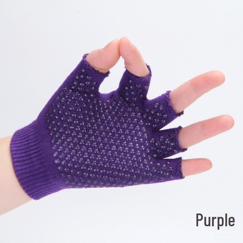 Five-Finger Half-Finger Non-Slip Sweat-Absorbent Cotton Sports Gloves