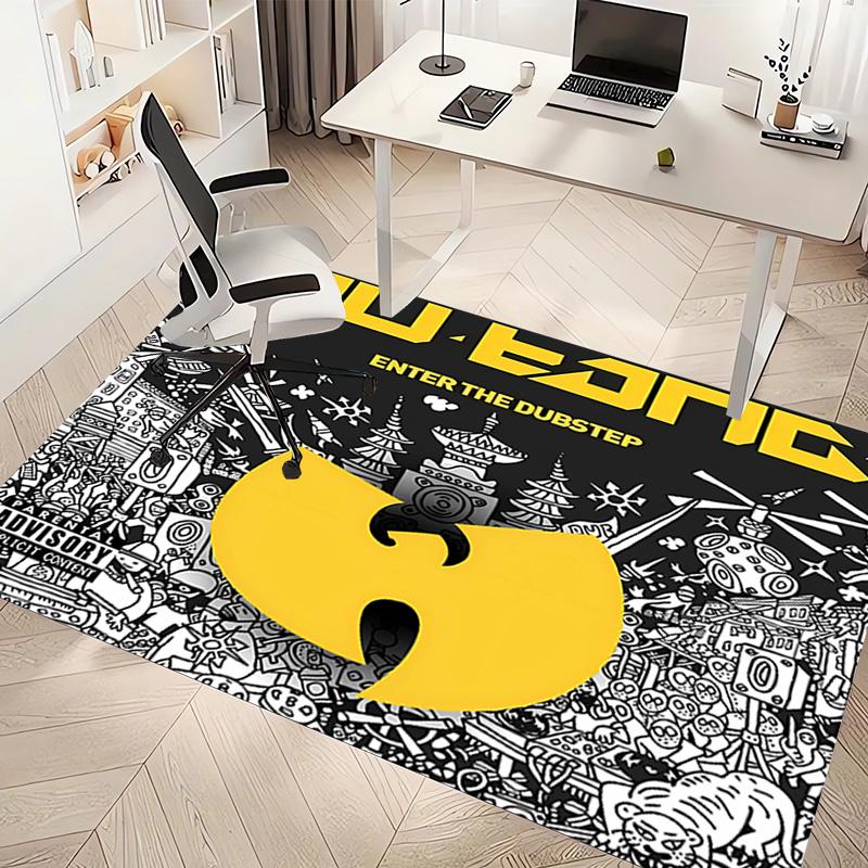 Wu-T-TANG Clans Print Area Rug - Soft,Washable Non-Slip Indoor Mat,Living Room,Home Office Decorative Rug