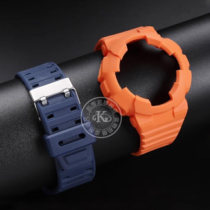 Silicone Watch Case Strap for Casio Watchband Bezel GA-100/110/120/140 GD-100/110/120 5081 5229 scrub/Transparent TPU Accessorie
