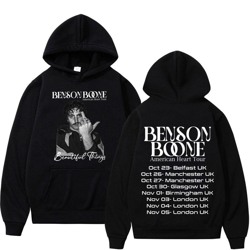 

Benson Boone Concert Tour Merch 2025 Hoodie Men Women Gothic Punk Pullover Oversized Hip-hop Sportswear for Autumn and Winter 3XL