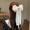AWAYTR Lace Ribbon Bowknot Hairpin Elegant Farbic Hair Clips Valentine Headwear Girl Hair Accessories Festival Gift
