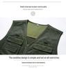 Gilet Mimetico Multitasche Resistente all'Usura da Uomo per Pesca, Fotografia e Lavoro all'Aperto.