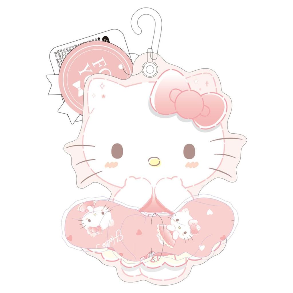 Tees Factory Sanrio Kuromi Characters Layered Scrunchie, Approx. 110mm Diameter x 40mm Depth, SR-5537830KU