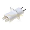 L8RE Home Electronic Microwave Oven Magnetron Filament 4 Pin Socket Converter White