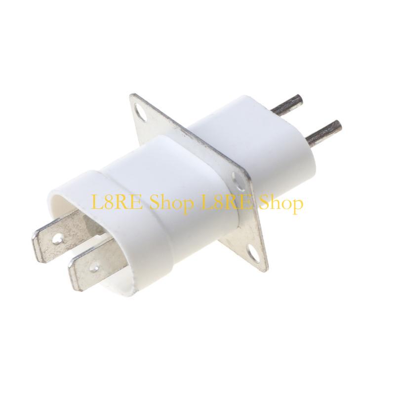 L8RE Home Electronic Microwave Oven Magnetron Filament 4 Pin Socket Converter White