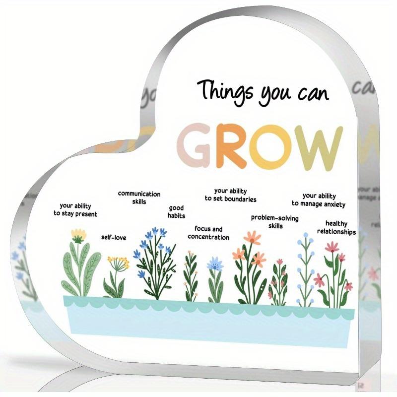 

Психология «Я могу посадить» Сердце - Подарок с позитивным убеждением для консультантов с фотографической полезностью чистый