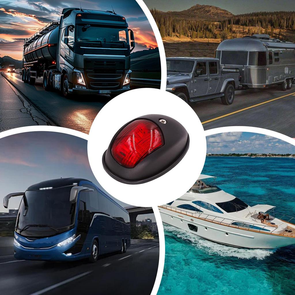 Båtnavigeringsljus LED Båt Yacht Segling Signal Varningsljus Signalbelysning Vattentäta Elektriska Tillbehör