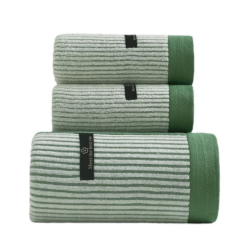 7A Antibacterial Cotton Bath Towel Set, Soft Absorbent Non Shrink Home Bathroom Towels for Face and Shower, Eco Dyed Sensitive Skin Friendly