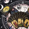 Black Gold Gilded Mystic Tarot Deck, Divination Tool with Luxury Finish 12*7cm 78 Pcs Waterproof Cards Based on Rider System