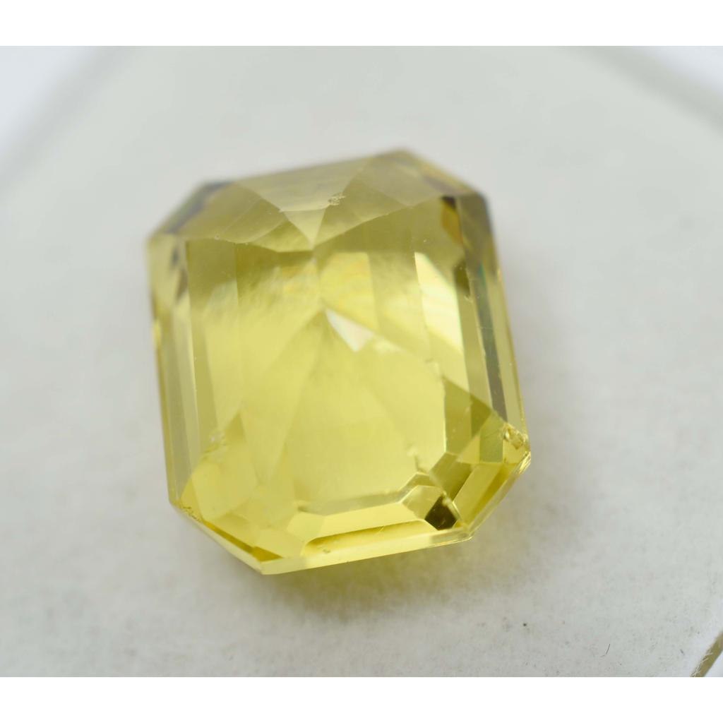 Yellow EMERALD Cut Ring Size Loose Gemstone 8.06 Ct Natural Sapphire