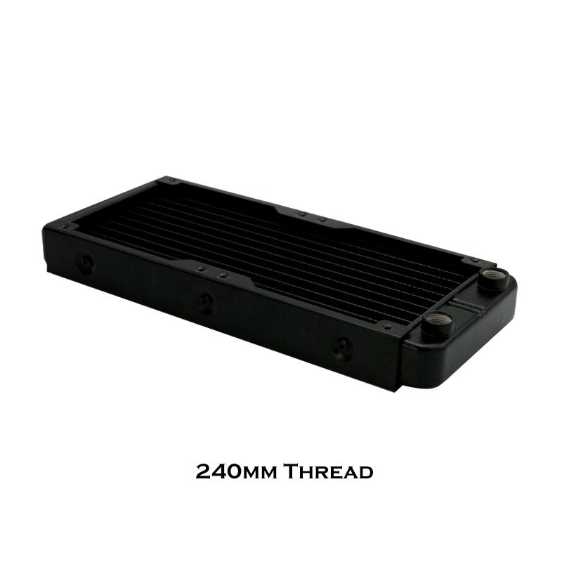 G1/4'' Aluminum Radiator For PC Water Cooling Computer Case GPU CPU RAM Cooler Fan Heatsink 60/80/90/120/240/360mm Black/White