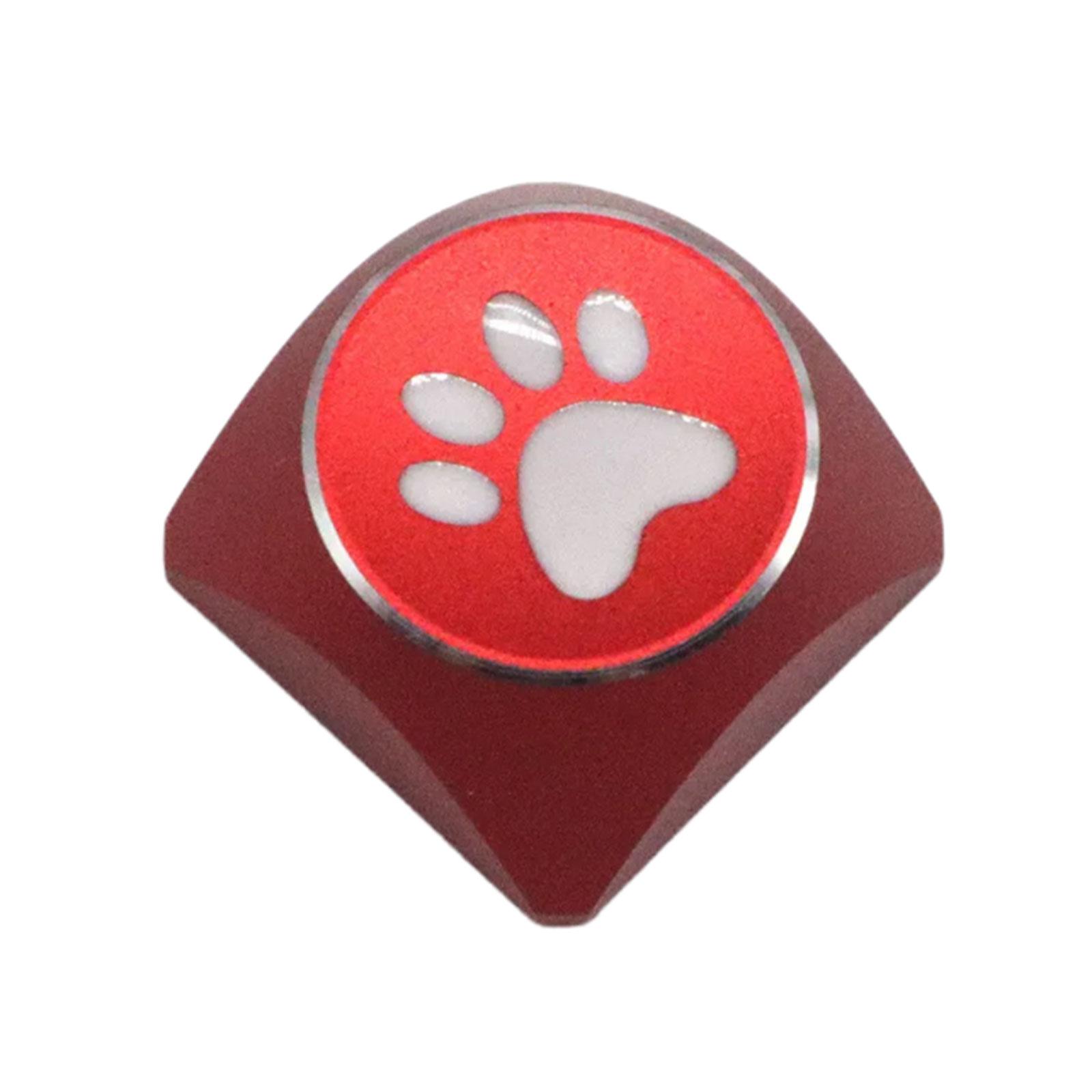 

Алюминиевый сплав Cat Paw Keycaps XDA Profile Key Button для переключателей Механические клавиатуры Gamings Player красный