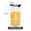 Clear Plastic Food Storage Jars
