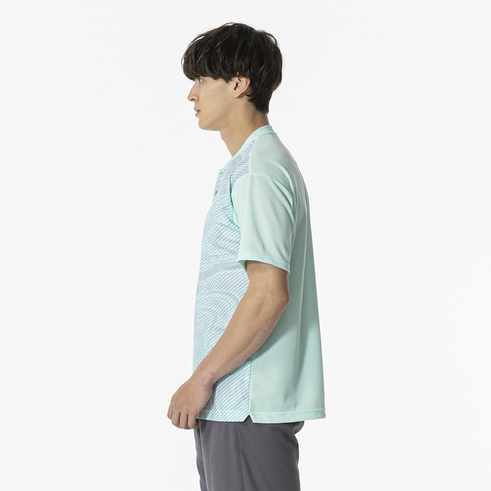 Tennis and Badminton Dry Aeroflow Game Short Highly Breathable Dynamotion Officially Approved by the Japan Badminton Unisex Size M Shirt, Sleeve,