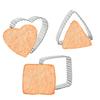 3pcs Stainless Steel Biscuit Mold 3-piece Jam Biscuit Mold Cake Baking Cake Mu Si Circle DIY Stereotypes Home.
