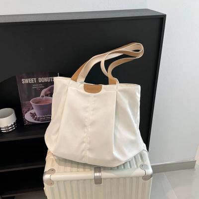 Damentasche mit großer Kapazität Modische wasserdichte Oxford-Stofftasche Tragbare Schulter-Großtasche Lässige einfache Stofftasche