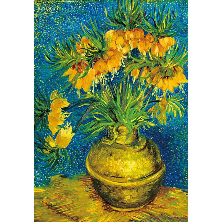 1014-teiliges Puzzle - Stillleben mit Kronenkerze in Bronzevase, beliebtes koreanisches Puzzle