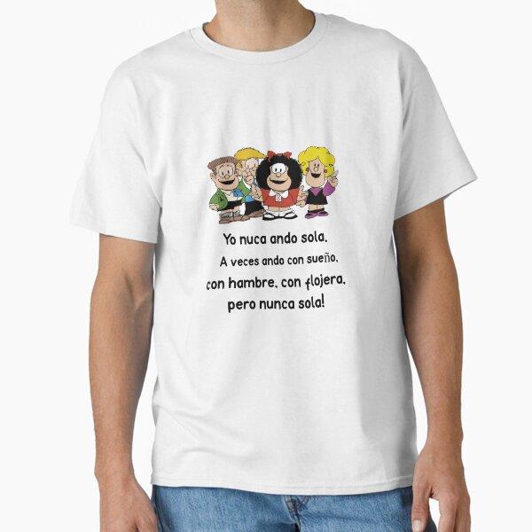 Unisex Cotton T Shirt Mafaldas Friends Full Group Characters Classic Latin Comic Fan Casual Streetwear Tops