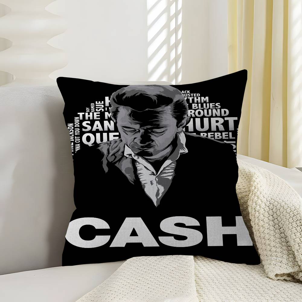 Famous Johnny Cash American Singer Personalized Pillow Cover Kids Bedroom Wild Party Decor Pillowcase kid Birthday shower Gift
