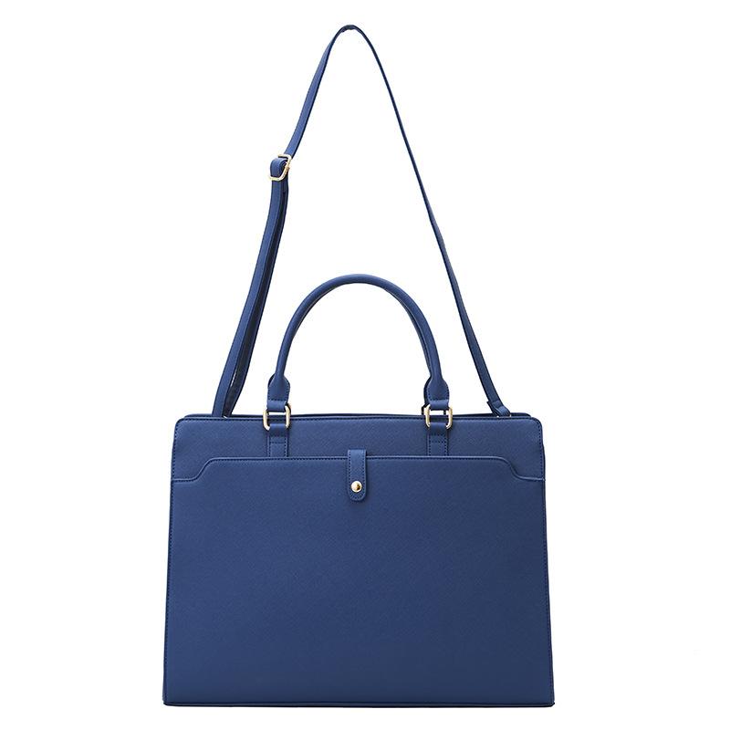 Fashion Women's PU Leather Briefcase Handbag Messenger Laptop Bag 15.6 Inch Lady Shoulder Case For MacBook Air Pro PC Notebook
