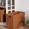 Imitation Rattan Narrow Storage Basket Organizer