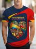 Full Print Colombia Flag Graphic Tshirts For Men New In Casual Crew Neck Short Sleeve T Shirt Streetwear Men's Oversized Tees