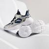 Anta Kids Synthetic Leather Fabric Trendy Versatile Unique Lightweight Shock Absorbing Low Top Running Shoes Kids sneaker Blue Silver A12445577N-1